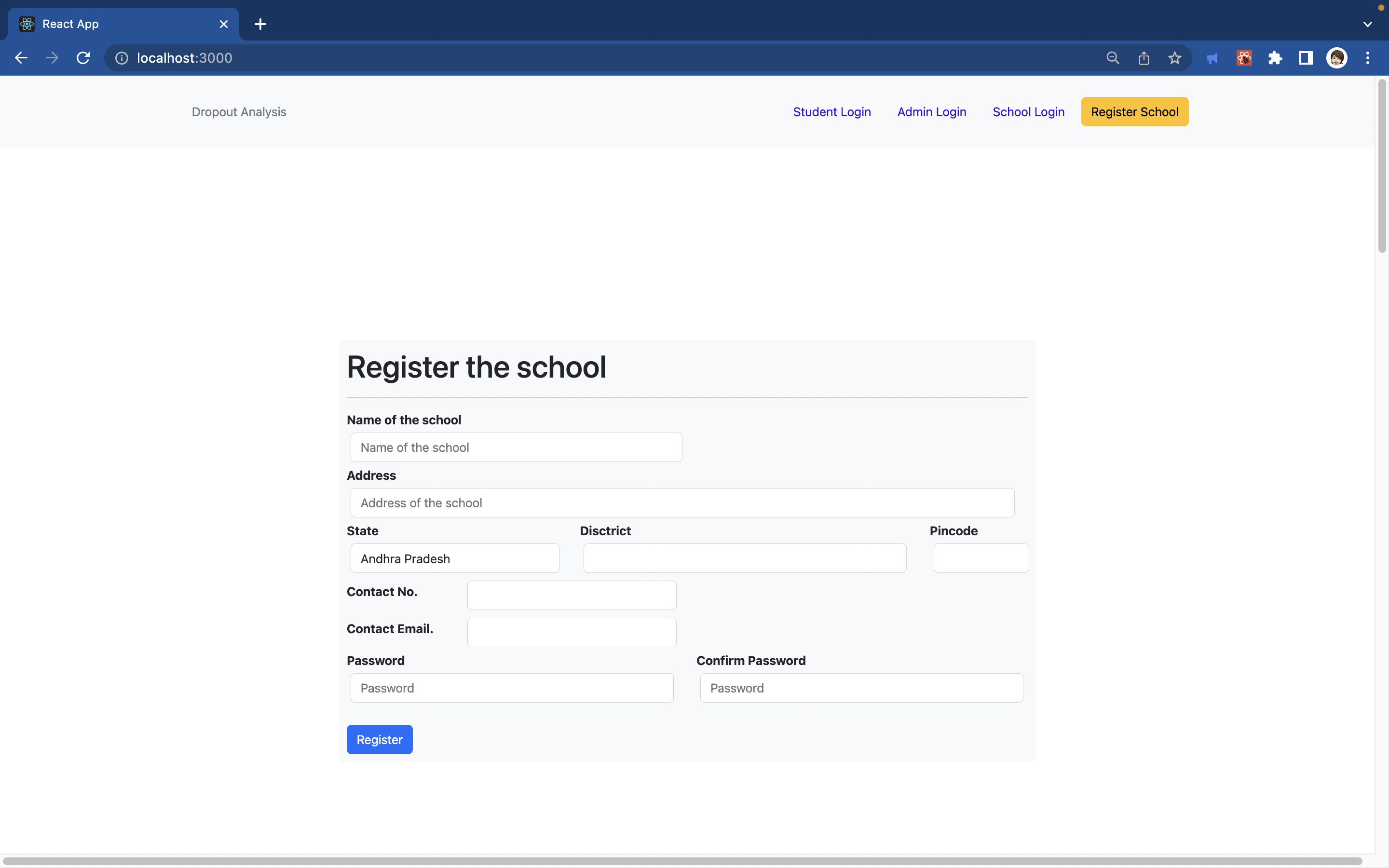 EduDropX Homepage and Platform Overview